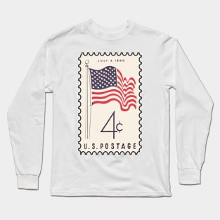 Four Cent Flag Stamp Long Sleeve T-Shirt